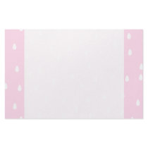 Light pink rain pattern. White and pink. Personalized Stationery