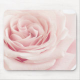 Light Pink Rose Flower pretty girly photography Floral Mouse Pad