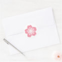 Light Pink Sakura Wedding Stickers
