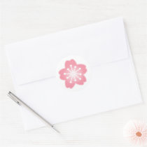 Light Pink Sakura Wedding Stickers by whimsydesigns Light Pink Sakura Wedding Stickers
