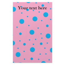 Light pink sky blue tiny and big polka dots stationery