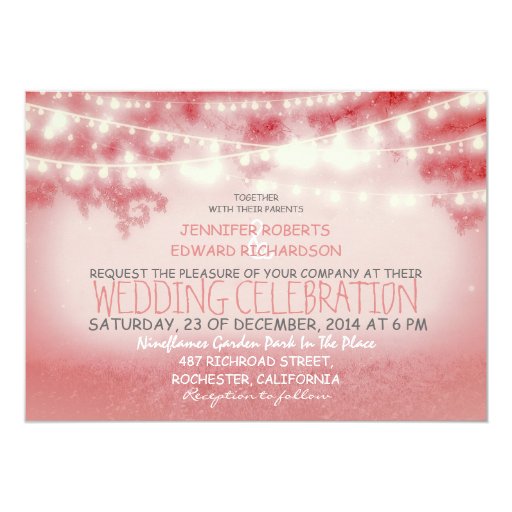 light pink and brown wedding invitations light pink string of lights modern wedding invites zazzle light pink and brown wedding invitations light pink string of lights modern wedding invites zazzle