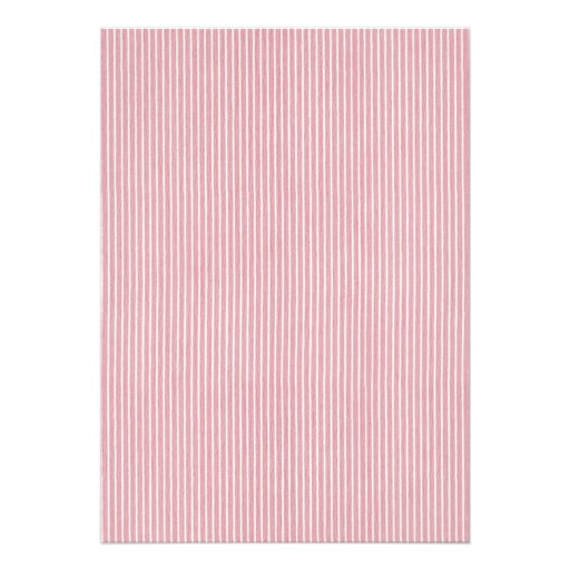 Light Pink Stripe Retirement Party Invitations