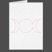 Light Pink Triple Goddess Outline cards