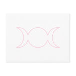 Light Pink Triple Goddess Outline Post Cards