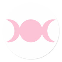 Light Pink Triple Goddess stickers