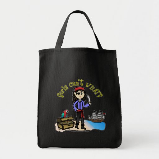 Light Pirate Girl Canvas Bag