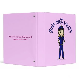Light Police Officer 3 Ring Binders