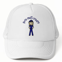 Light Police Officer Girl Trucker Hat