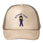 Light Police Officer Girl Mesh Hat
