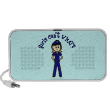 Light Police Officer Girl Travel Speaker
