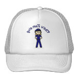 Light Police Officer Girl Trucker Hat