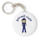 Light Police Officer Key Chain