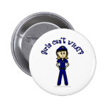 Light Police Officer Pinback Buttons