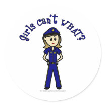 Light Police Officer stickers
