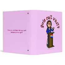 Light Politician Girl binders