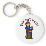 Light Politician Girl Key Chains