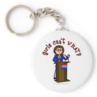 Light Politician Girl Key Chains