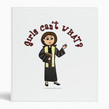 Light Preacher Girl 3 Ring Binder