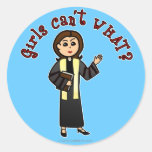 Light Preacher Girl Sticker