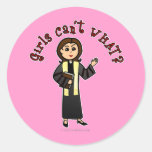 Light Preacher Girl Stickers