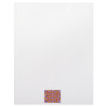 Light purple and yellow rose burst pattern letterhead design