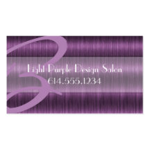 Light Purple Hair Salon Beautician Business Cards