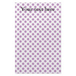 Light purple polka dots pattern stationery design