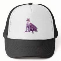 Light Purple Sitting Dragon hats