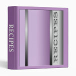 Light Purple Sophisticated Recipes Binder