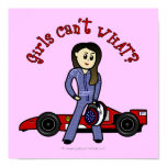 Light Race Car Driver Girl Poster