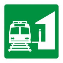 Light Rail Station Highway Sign posters