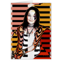 light rays and black stripes (card)