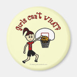 Light Red Basketball Fridge Magnet