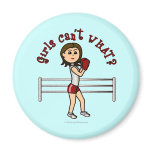 Light Red Boxer Fridge Magnets
