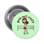 Light Red Boxer Pinback Button
