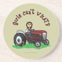 Light Red Farmer Girl Coasters