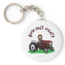 Light Red Farmer Girl keychains