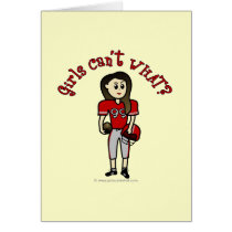 Light Red Football Greeting Cards