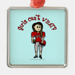 Light Red Football Ornament