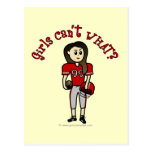 Light Red Football Post Cards