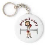 Light Red Girl Boxer Key Chains