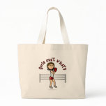 Light Red Girl Boxer Tote Bag