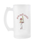 Light Red Girls Baseball Mug