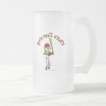 Light Red Girls Baseball Mug