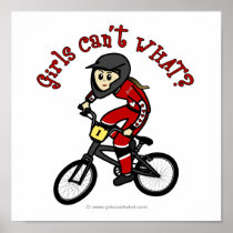 LIght Red Girls BMX posters