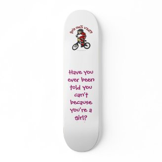 LIght Red Girls BMX Skate Deck