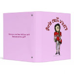 Light Red Girls Football Binder