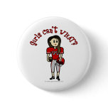 Light Red Girls Football Buttons