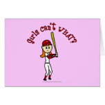 Light Red Softball Cards